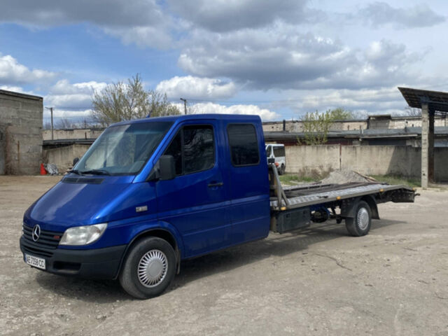 Синий Мерседес Sprinter, объемом двигателя 2.69 л и пробегом 340 тыс. км за 13000 $, фото 1 на Automoto.ua