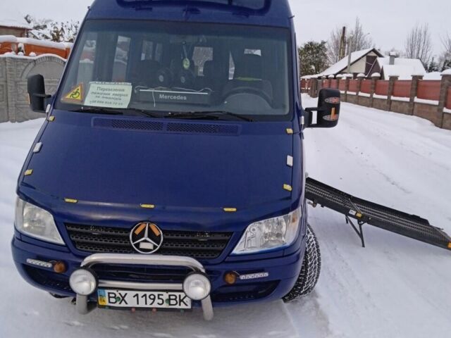 Синий Мерседес Sprinter, объемом двигателя 2.15 л и пробегом 600 тыс. км за 8500 $, фото 1 на Automoto.ua