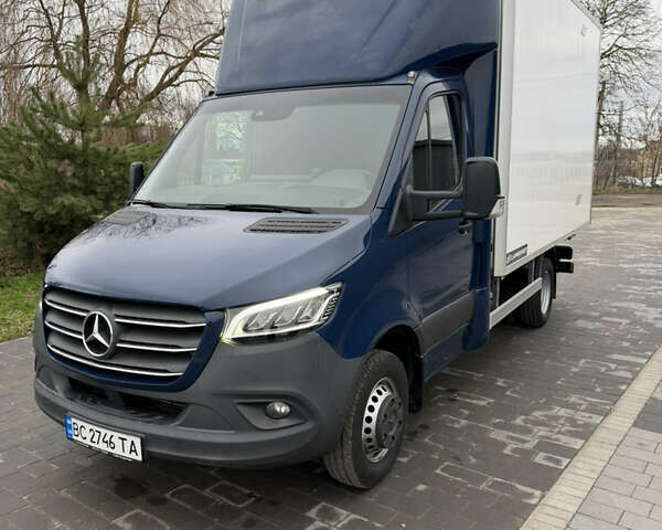 Синий Мерседес Sprinter, объемом двигателя 2.99 л и пробегом 173 тыс. км за 49500 $, фото 1 на Automoto.ua