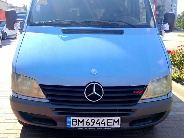 Синий Мерседес Sprinter, объемом двигателя 2.2 л и пробегом 387 тыс. км за 8100 $, фото 1 на Automoto.ua