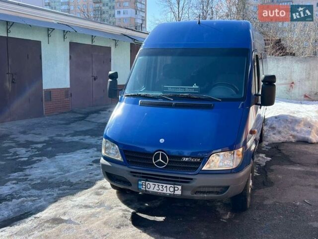 Синий Мерседес Sprinter, объемом двигателя 2.7 л и пробегом 207 тыс. км за 13200 $, фото 1 на Automoto.ua