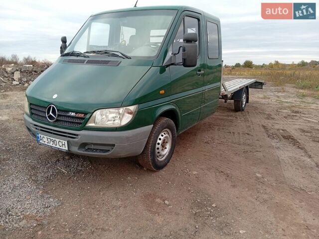 Зеленый Мерседес Sprinter, объемом двигателя 2.69 л и пробегом 602 тыс. км за 13200 $, фото 1 на Automoto.ua