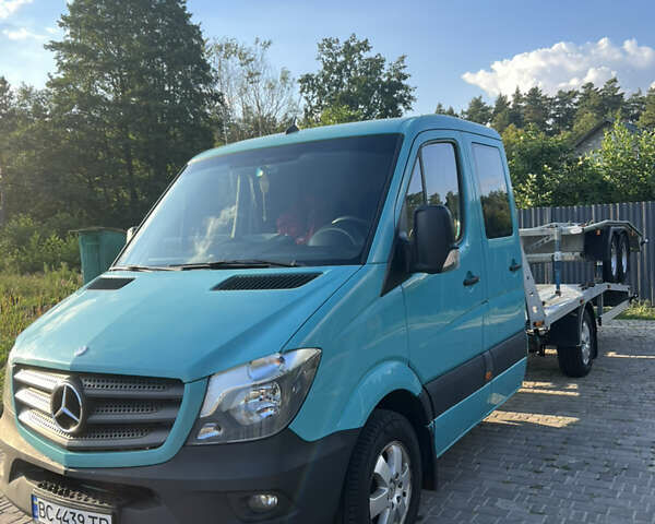 Зеленый Мерседес Sprinter, объемом двигателя 2.14 л и пробегом 350 тыс. км за 20500 $, фото 1 на Automoto.ua