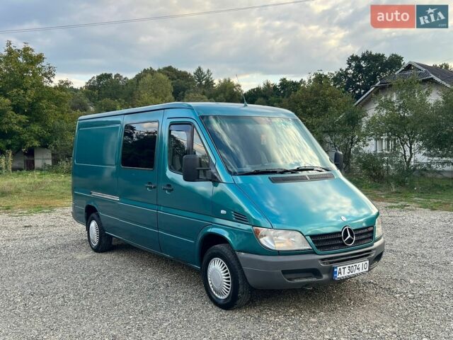 Зеленый Мерседес Sprinter, объемом двигателя 2.2 л и пробегом 710 тыс. км за 7500 $, фото 1 на Automoto.ua