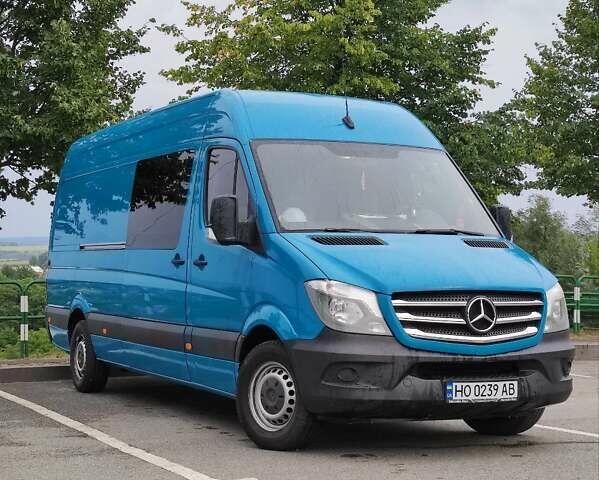 Зеленый Мерседес Sprinter, объемом двигателя 2.2 л и пробегом 537 тыс. км за 26800 $, фото 1 на Automoto.ua