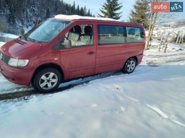 Красный Мерседес В-Класс, объемом двигателя 2 л и пробегом 480 тыс. км за 3800 $, фото 1 на Automoto.ua
