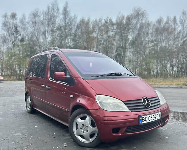 Красный Мерседес Ванео, объемом двигателя 1.7 л и пробегом 284 тыс. км за 4900 $, фото 1 на Automoto.ua