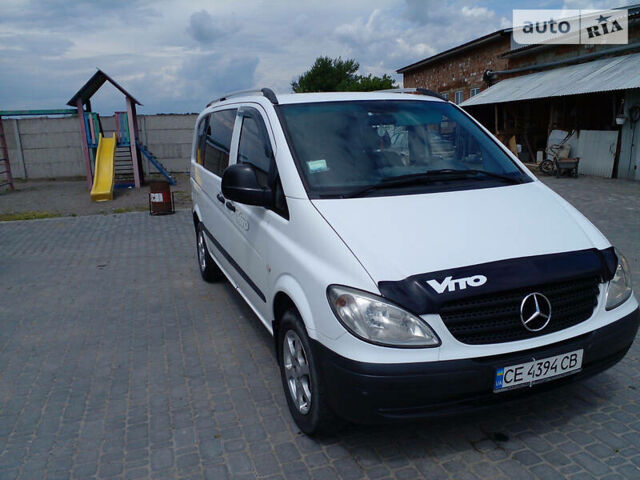 Белый Мерседес Vito 109, объемом двигателя 2.2 л и пробегом 329 тыс. км за 7200 $, фото 1 на Automoto.ua