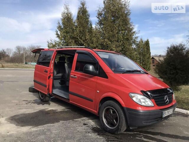 Червоний Мерседес Vito 109, об'ємом двигуна 2.2 л та пробігом 261 тис. км за 8500 $, фото 1 на Automoto.ua