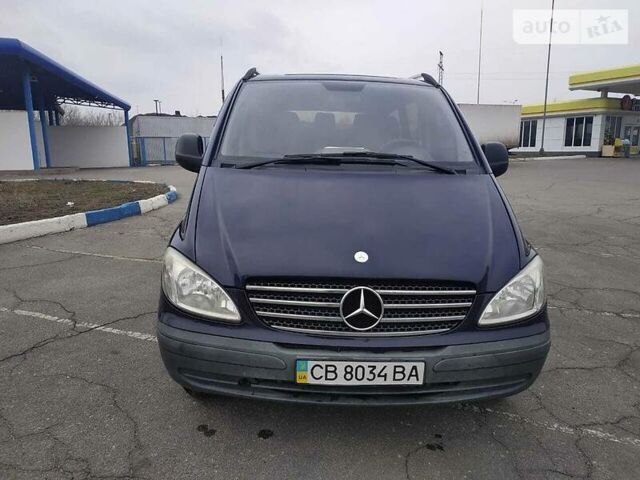 Синий Мерседес Vito 109, объемом двигателя 2.2 л и пробегом 264 тыс. км за 8200 $, фото 1 на Automoto.ua