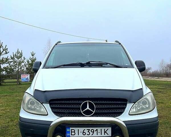 Белый Мерседес Вито, объемом двигателя 2.1 л и пробегом 270 тыс. км за 6500 $, фото 1 на Automoto.ua