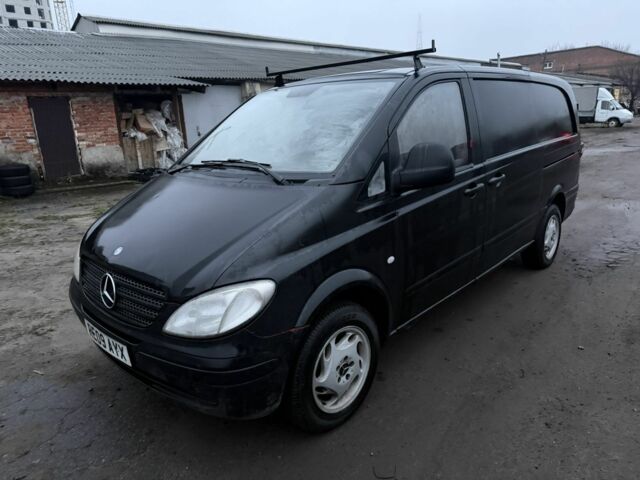 Черный Мерседес Вито, объемом двигателя 2.2 л и пробегом 216 тыс. км за 3500 $, фото 1 на Automoto.ua
