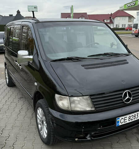 Черный Мерседес Вито, объемом двигателя 2.2 л и пробегом 430 тыс. км за 4500 $, фото 1 на Automoto.ua