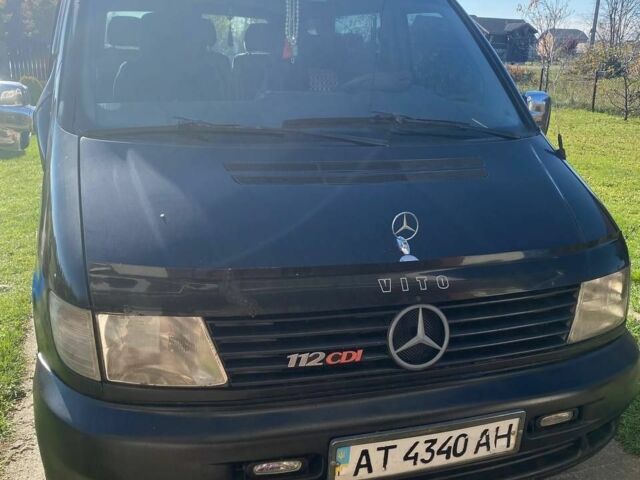 Черный Мерседес Вито, объемом двигателя 2.2 л и пробегом 260 тыс. км за 3000 $, фото 1 на Automoto.ua