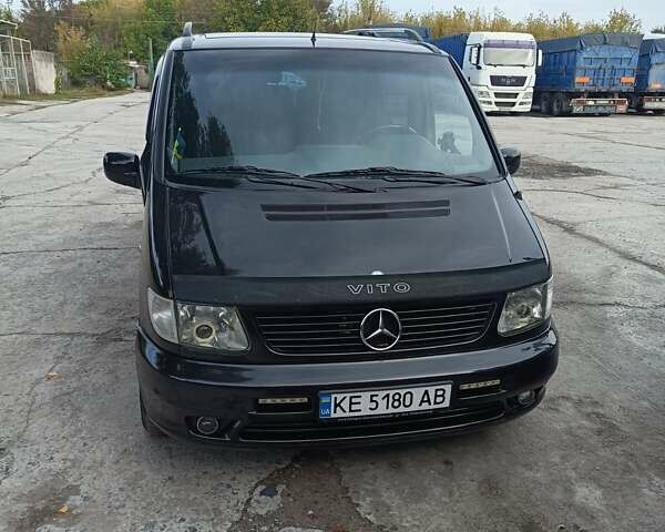 Чорний Мерседес Віто, об'ємом двигуна 2.2 л та пробігом 240 тис. км за 10000 $, фото 1 на Automoto.ua