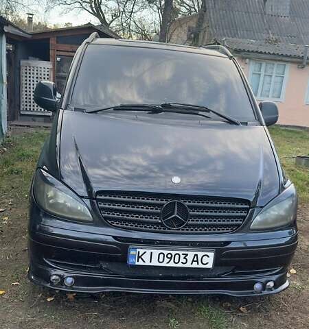Черный Мерседес Вито, объемом двигателя 2.15 л и пробегом 460 тыс. км за 8300 $, фото 1 на Automoto.ua