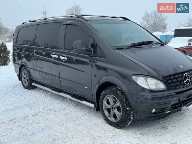 Черный Мерседес Вито, объемом двигателя 2.2 л и пробегом 530 тыс. км за 10500 $, фото 1 на Automoto.ua