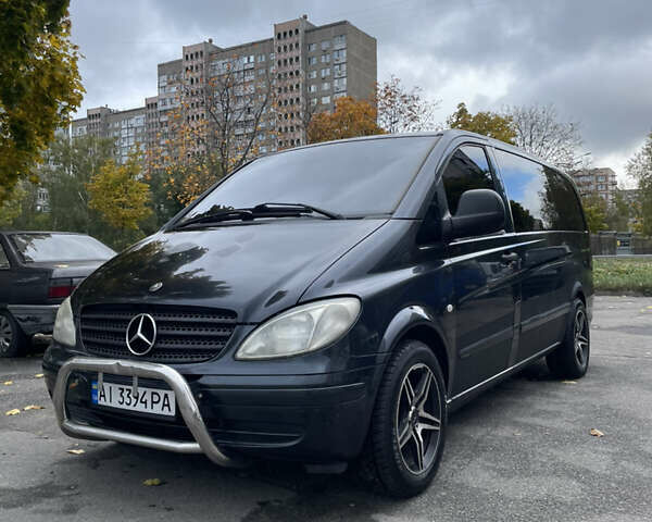 Черный Мерседес Вито, объемом двигателя 2.15 л и пробегом 438 тыс. км за 7900 $, фото 1 на Automoto.ua