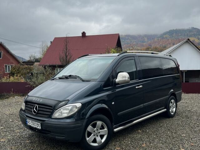 Черный Мерседес Вито, объемом двигателя 2.1 л и пробегом 371 тыс. км за 5900 $, фото 1 на Automoto.ua