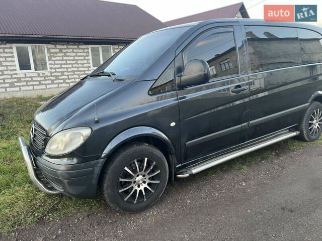 Черный Мерседес Вито, объемом двигателя 2.15 л и пробегом 46 тыс. км за 7299 $, фото 1 на Automoto.ua