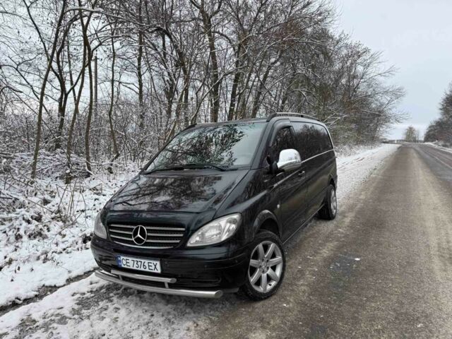 Черный Мерседес Вито, объемом двигателя 2.1 л и пробегом 460 тыс. км за 9300 $, фото 1 на Automoto.ua