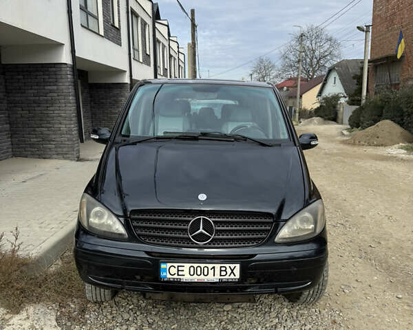 Черный Мерседес Вито, объемом двигателя 2.15 л и пробегом 309 тыс. км за 8500 $, фото 1 на Automoto.ua