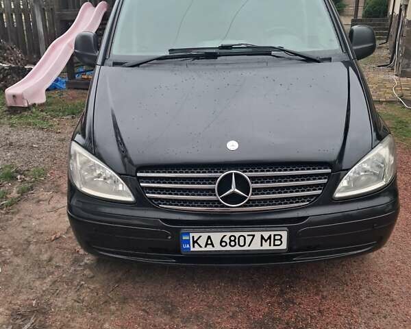 Черный Мерседес Вито, объемом двигателя 2.15 л и пробегом 440 тыс. км за 9200 $, фото 1 на Automoto.ua