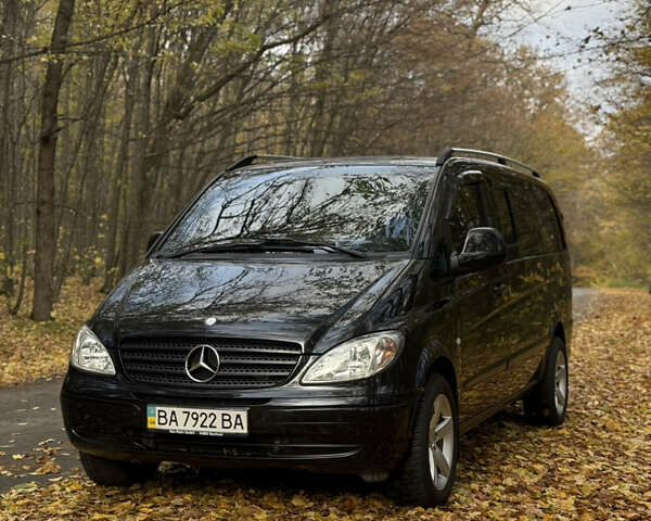 Черный Мерседес Вито, объемом двигателя 2.15 л и пробегом 330 тыс. км за 12000 $, фото 1 на Automoto.ua