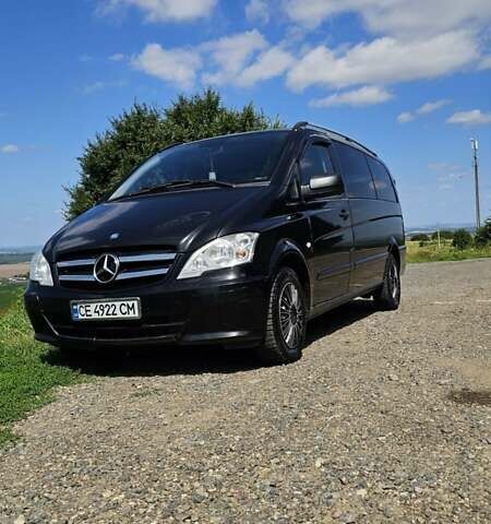 Черный Мерседес Вито, объемом двигателя 2.1 л и пробегом 220 тыс. км за 12500 $, фото 1 на Automoto.ua