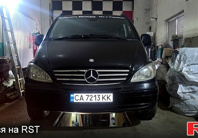 Черный Мерседес Вито, объемом двигателя 2.1 л и пробегом 405 тыс. км за 8500 $, фото 1 на Automoto.ua