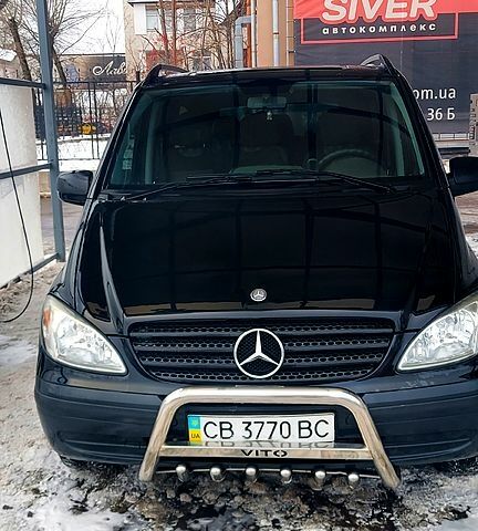 Чорний Мерседес Віто, об'ємом двигуна 3 л та пробігом 235 тис. км за 12200 $, фото 1 на Automoto.ua