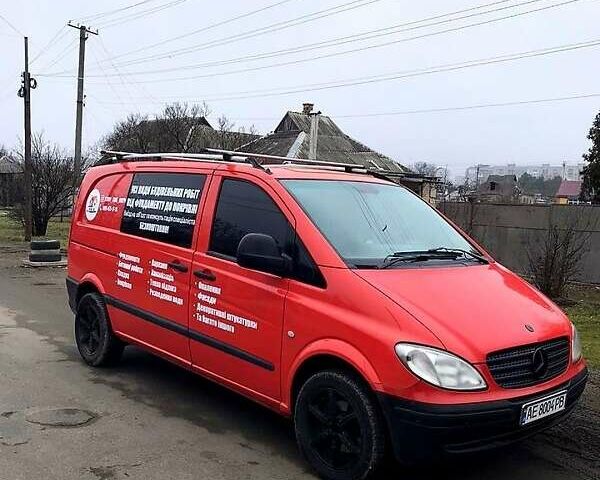 Красный Мерседес Вито, объемом двигателя 2.1 л и пробегом 320 тыс. км за 5800 $, фото 1 на Automoto.ua