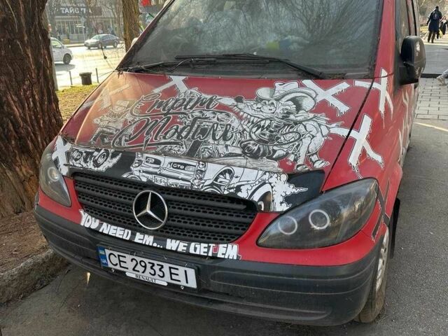 Красный Мерседес Вито, объемом двигателя 2.1 л и пробегом 480 тыс. км за 7000 $, фото 1 на Automoto.ua