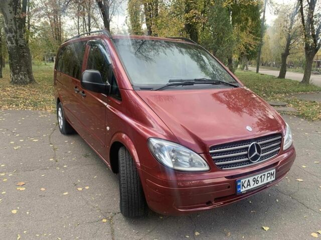 Красный Мерседес Вито, объемом двигателя 2.2 л и пробегом 340 тыс. км за 8800 $, фото 1 на Automoto.ua