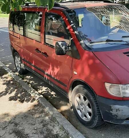 Червоний Мерседес Віто, об'ємом двигуна 2.1 л та пробігом 350 тис. км за 4200 $, фото 1 на Automoto.ua