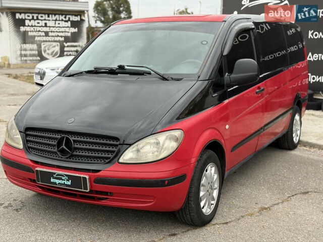 Красный Мерседес Вито, объемом двигателя 2.15 л и пробегом 550 тыс. км за 6000 $, фото 1 на Automoto.ua