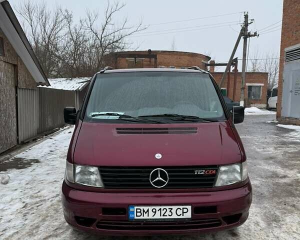 Красный Мерседес Вито, объемом двигателя 2.15 л и пробегом 297 тыс. км за 7200 $, фото 1 на Automoto.ua