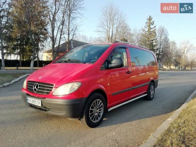 Червоний Мерседес Віто, об'ємом двигуна 2.1 л та пробігом 318 тис. км за 6700 $, фото 1 на Automoto.ua