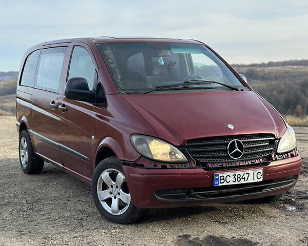 Красный Мерседес Вито, объемом двигателя 2.15 л и пробегом 450 тыс. км за 4150 $, фото 1 на Automoto.ua