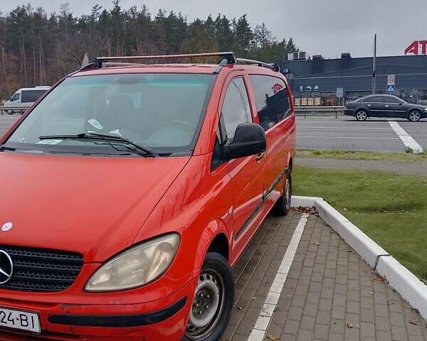 Красный Мерседес Вито, объемом двигателя 2.2 л и пробегом 480 тыс. км за 4500 $, фото 1 на Automoto.ua
