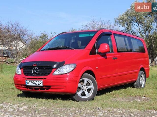 Красный Мерседес Вито, объемом двигателя 2.2 л и пробегом 582 тыс. км за 7100 $, фото 1 на Automoto.ua