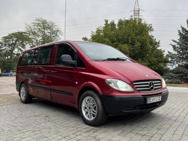 Красный Мерседес Вито, объемом двигателя 2.1 л и пробегом 360 тыс. км за 6500 $, фото 1 на Automoto.ua