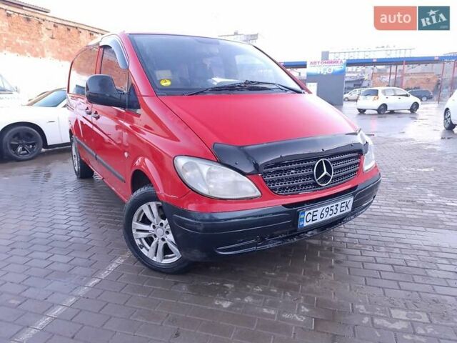 Красный Мерседес Вито, объемом двигателя 2.15 л и пробегом 420 тыс. км за 4400 $, фото 1 на Automoto.ua