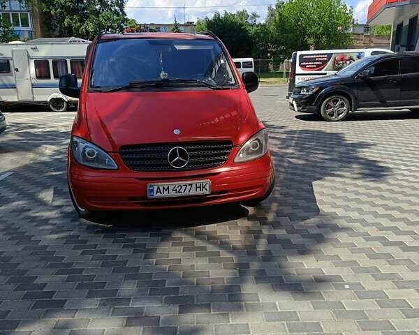 Червоний Мерседес Віто, об'ємом двигуна 2.2 л та пробігом 309 тис. км за 7500 $, фото 1 на Automoto.ua