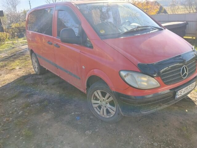 Красный Мерседес Вито, объемом двигателя 2.1 л и пробегом 420 тыс. км за 4200 $, фото 1 на Automoto.ua