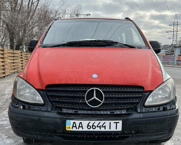 Красный Мерседес Вито, объемом двигателя 2.15 л и пробегом 325 тыс. км за 5600 $, фото 1 на Automoto.ua