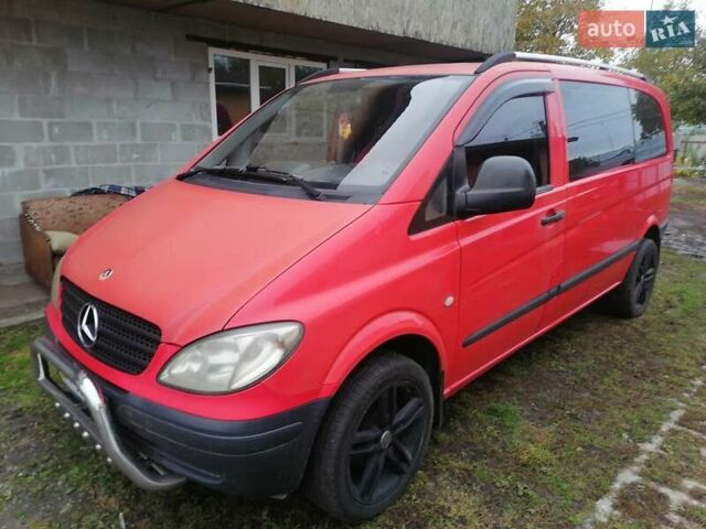 Червоний Мерседес Віто, об'ємом двигуна 2.15 л та пробігом 363 тис. км за 7400 $, фото 1 на Automoto.ua