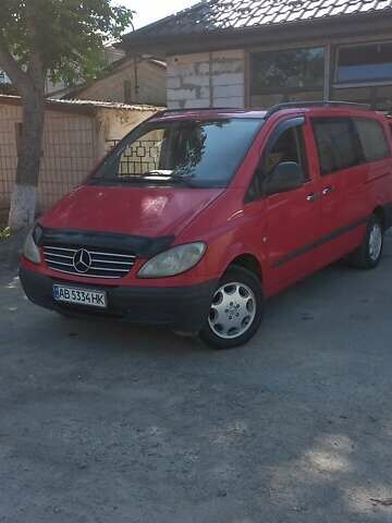 Красный Мерседес Вито, объемом двигателя 2.15 л и пробегом 298 тыс. км за 8500 $, фото 1 на Automoto.ua