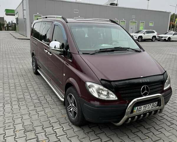 Красный Мерседес Вито, объемом двигателя 2.15 л и пробегом 260 тыс. км за 9500 $, фото 1 на Automoto.ua