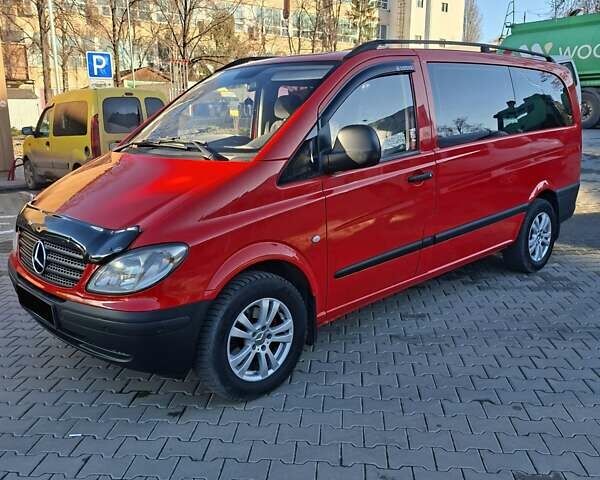 Красный Мерседес Вито, объемом двигателя 2.2 л и пробегом 401 тыс. км за 8999 $, фото 1 на Automoto.ua